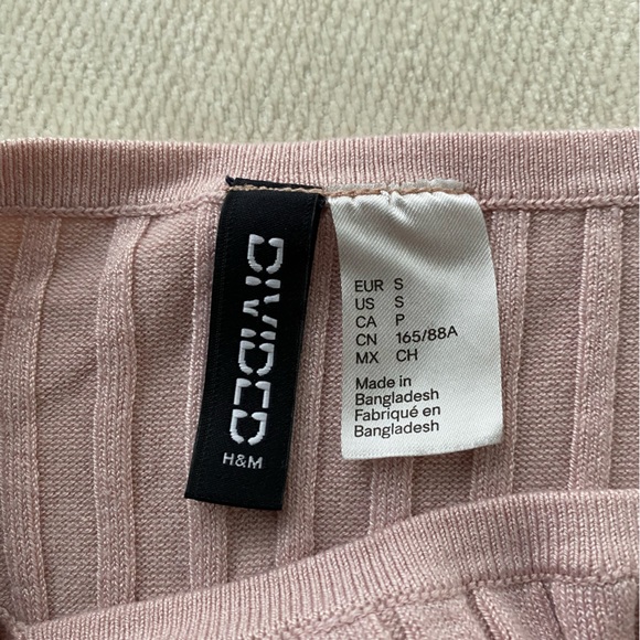 H&M Light Pink High Neck Halter Tank - Picture 3 of 5